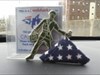 Army Man @ cache! Army Man with my miniature &#39;Folded American Flag&#39; near the cache!