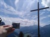 On the mountain overlooking Pera di Fassa.  Logfoto verzonden vanuit de Geocaching®-app