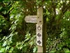 Signpost Along the &#39;Tamar Valley Discovery Trail&#39;.