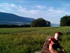 @ Le pied du Montélaz Unite for Diabetes Travel Bug enjoying view over the lake of Neuchâtel after being picked up from &quot;Le pied du Montélaz&quot; Cache :-)