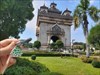 Capitale du Laos bref passage à la capitale, visite de l&#39;arc de Triomphe &quot;Patu Xai&quot;.