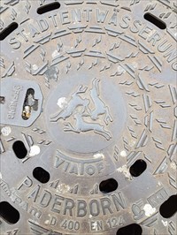Schachtdeckel Stadt Paderborn Drei Hasen Fenster Nrw Germany Unique Manhole Covers On Waymarking Com