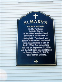 St. Mary - Lee, MA - Roman Catholic Churches on 