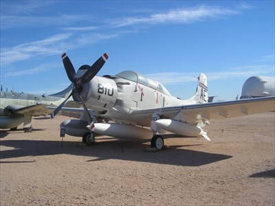 Douglas Ea 1f Skyraider Pima Asm Tucson Az Static Aircraft Displays On Waymarking Com