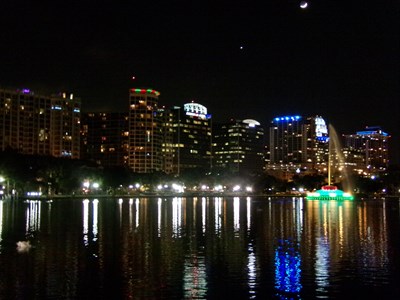 Downtown Orlando at Night - Florida, USA. - Scenic at Night on
