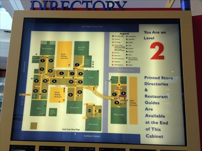 level 1 level 2 south coast plaza map