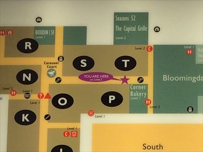 South Coast Plaza Map (Bloomingdales) - Costa Mesa, CA - 'You Are Here' Maps  on