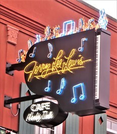 Jerry Lee Lewis' Cafe - Artistic Neon - Memphis, Tennessee, USA. - Artistic  Neon Lights on 