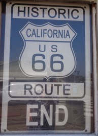 Kalifornien Santa Monica Pier Route 66 Woodie USA Retro Sign Blechschild Schild 