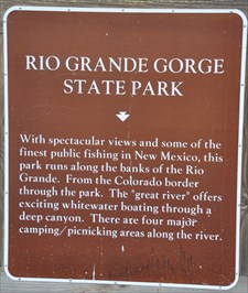 Rio Grande Gorge State Park New Mexico Historical Markers On Waymarking Com