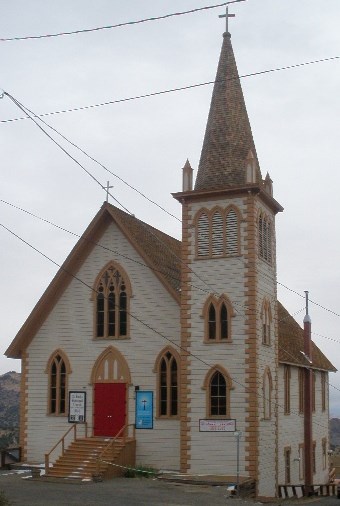 Details about   St NV Postcard Paul's Episcopal Church,Virginia City 