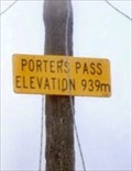 Image for Porters Pass - 939m.   South Is. New Zealand.