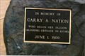 Image for Carrie Nation & The Horseshoe-Boor Building - Kiowa, KS