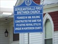 Image for Sergeantsville First Brethren Church Historic Marker