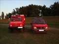 Image for Two Fire Trucks at the Fireworks Festival - Zagreb, Croatia