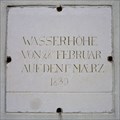 Image for High water mark from 1830 in Augarten - Vienna, Austria