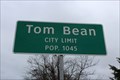 Image for Tom Bean, TX - Population 1045