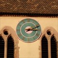 Image for Clock at the Church of Our Lady of Seven Pains, Kientzheim, Haut-Rhin/FR