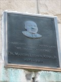 Image for Quinn Chapel of the A.M.E. Church Dr. Martin Luther King plaque - Chicago, IL