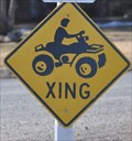 Image for 600 North ATV Crossing Sign #2