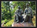 Image for Father (Antonín Zeman aka Antal Stašek) and Son (Kamil Zeman aka Ivan Olbracht) statuary - Semily, Czech Republic