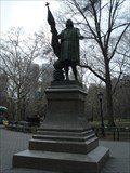 Image for Christopher Columbus - Columbo Lunar Crater; Statue in Central Park
