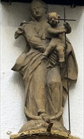 Image for Virgin Mary with infant Jesus at Mittelstraße, Linz am Rhein - RLP / Germany