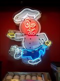 Image for Walking chef neon sign- W. Hinson Ave., Haines City, Florida