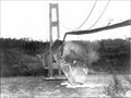 Image for Tacoma Narrows Bridge Ruins; Also known as "Galloping Gertie," Tacoma, Washington
