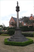Image for Memorial Cross at the New Big School, Little Church Street, Rugby, Warwickshire.