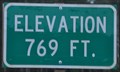 Image for Florence-Eugene Highway ~ Elevation 769 Feet