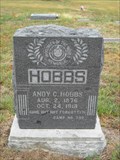 Image for Andy C. Hobbs - Union Church Cemetery - Mount Pleasant Township, Mo.
