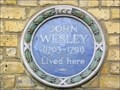Image for John Wesley - Wesley's House, City Road, London, UK