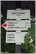 Image for Rozcestnik turistických tras - Svatý Donát, Škvorec, CZ
