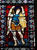 Image for St Michael the Archangel -  Stained Glass - Ewenny Priory Church - Wales, Great Britain.