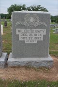 Image for Willie B. Baty - Antioch Cemetery - Freestone County, TX