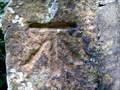 Image for Cut Bench Mark on St Margarets Church, Isfield Sussex.