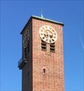 Image for The town clock at the Resurrection Church in Munich-Westend