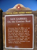Image for San Gabriel Historic Marker