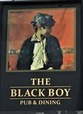 Image for The Black Boy - Pub Sign - Killay, Swansea, Wales.