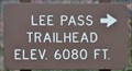 Image for Lee Pass Trailhead (South End) ~ Elevation 6080 feet