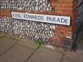 Image for Cut Bench Mark King Edwards Parade, Eastbourne, Sussex, UK