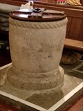Image for Norman Font -  St James Church - Wick, Vale of Glamorgan, Wales.