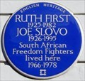 Image for Ruth First and Joe Slovo - Lyme Street, London, UK