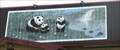 Image for Panda and Waterfall mural, Panda Garden Restaurant - Bloomfield NM