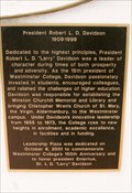 Image for President Robert L. D. Davidson - Westminster College, Fulton, MO