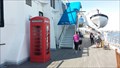 Image for Red Telephone Box on Promenade Deck of Queen Mary - Long Beach, CA
