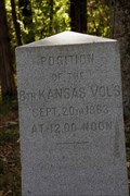 Image for 8th Kansas Volunteer Infantry Regiment Marker - Chickamauga National Military Park
