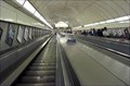 Image for London's longest escalator - Angel Underground Station, Islington, UK.