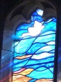 Image for Evacuee Stained Glass Window - All Saints Church - Sudbury, Ashbourne, Derbyshire, England, UK.